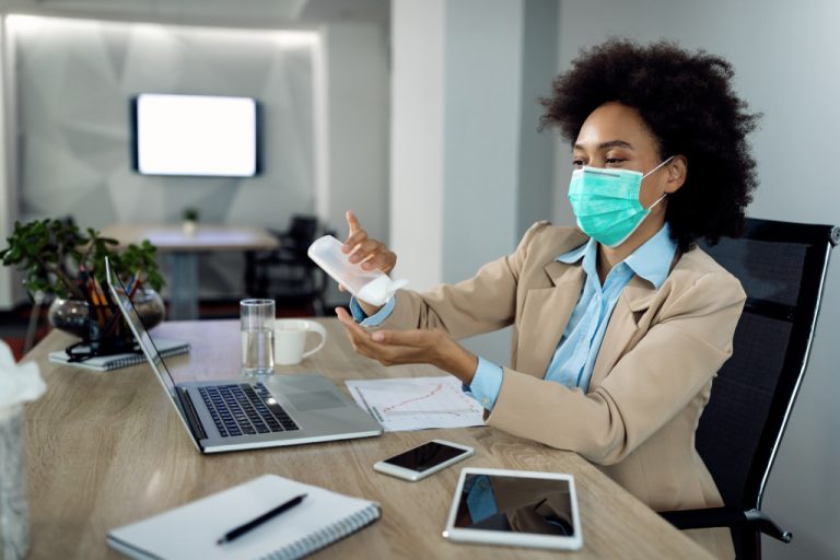 working in the office despite the pandemic